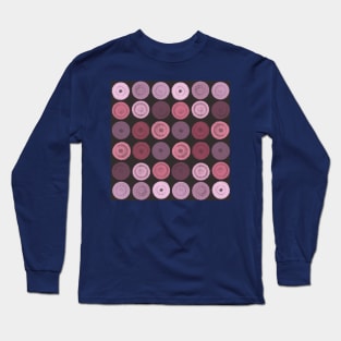 Abstract pattern with pastel circles Long Sleeve T-Shirt